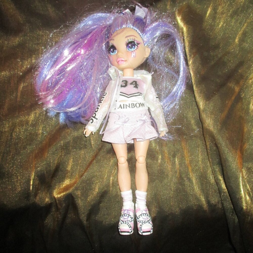 Rainbow High Cheer Doll Purple Fashion Doll - Violet Willow